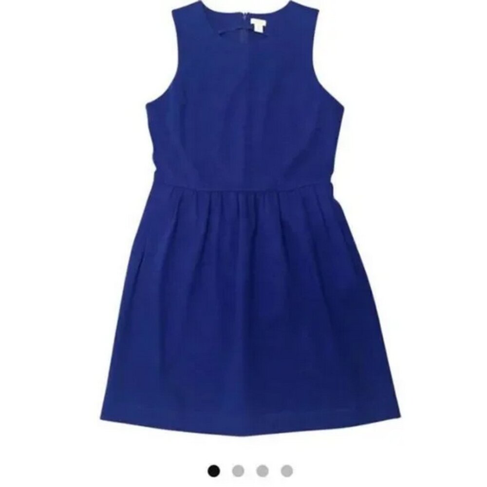 J. Crew Classic Navy Midi Dress Size 8
